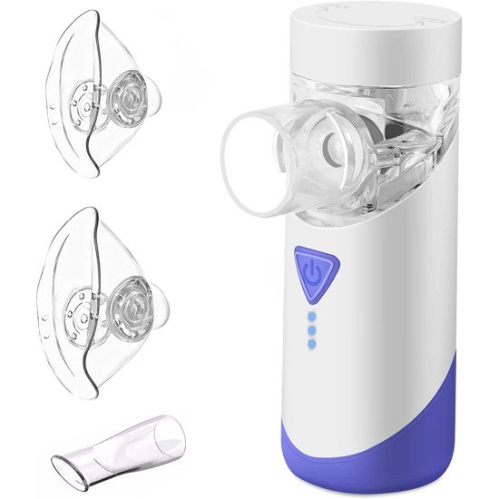Inhalation Device Portable Nebuliser Set, Inhaler Nebuliser with Mouthpiece and Mask for Children and Adults, Inhaler for Respiratory Diseases Effective