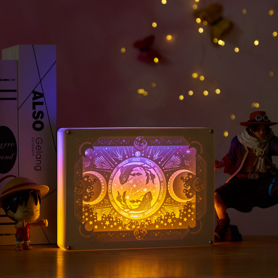 constellation - Pisces 3D PAPER CUT LIGHTBOX constellation - Pisces 3D PAPER CUT LIGHTBOX