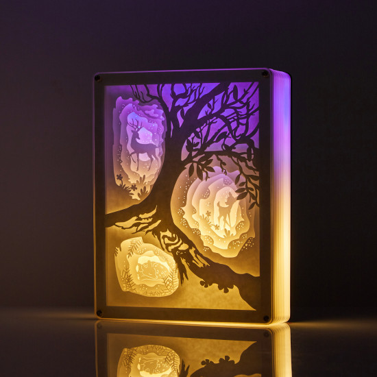 Forest Fawn 3D PAPER CUT LIGHTBOX Forest Fawn 3D PAPER CUT LIGHTBOX