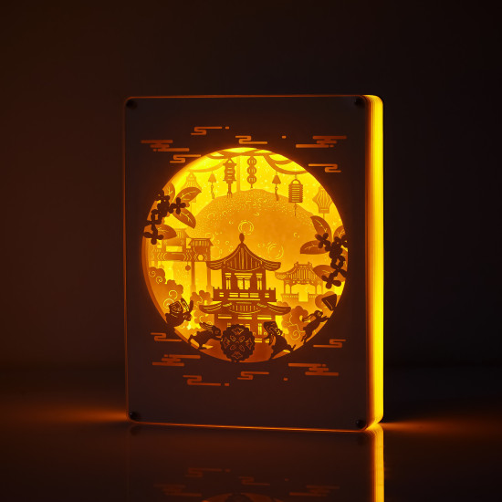 Mid-Autumn Festival 3D PAPER CUT LIGHTBOX
