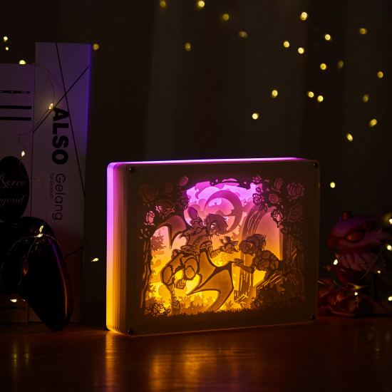 dofus - lover 3D PAPER CUT LIGHTBOX