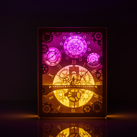 romantic 3D PAPER CUT LIGHTBOX