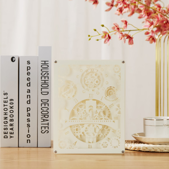 romantic 3D PAPER CUT LIGHTBOX