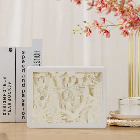 Crane 3D PAPER CUT LIGHTBOX