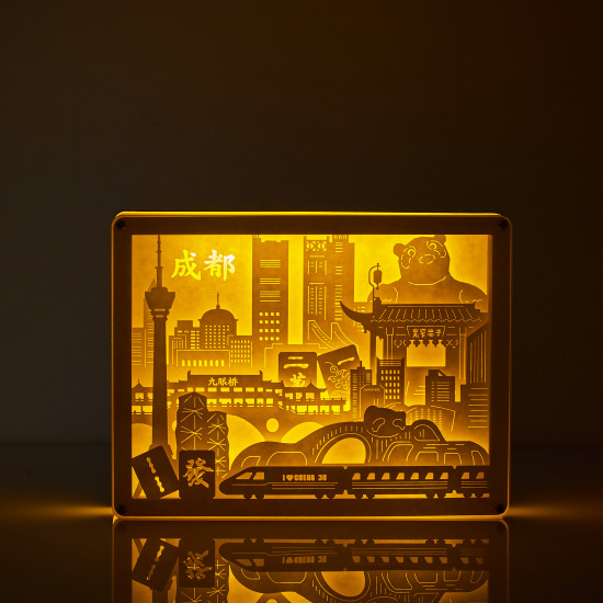 Chengdu 3D PAPER CUT LIGHTBOX