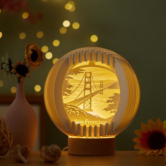 San Francisco Sphere Pop-up lights