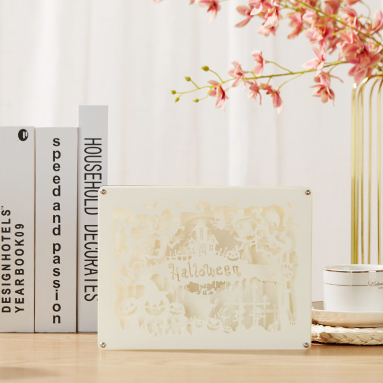 Amusement park  3D PAPER CUT LIGHTBOX