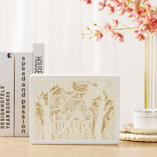 Amusement park  3D PAPER CUT LIGHTBOX