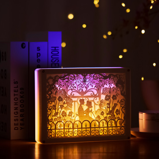 wedding 3D PAPER CUT LIGHTBOX