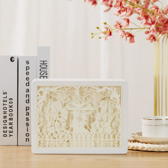 wedding 3D PAPER CUT LIGHTBOX