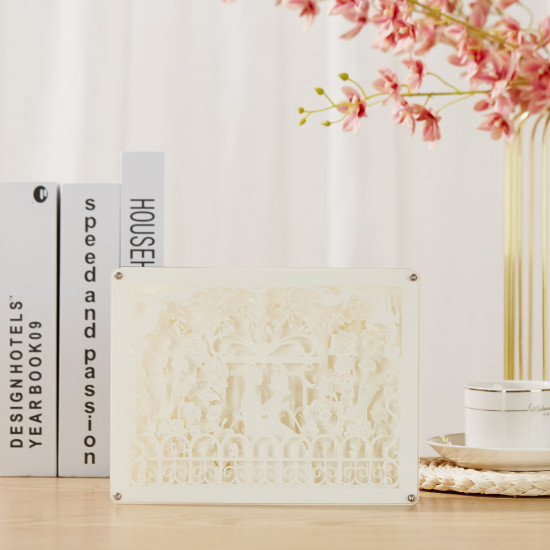 wedding 3D PAPER CUT LIGHTBOX